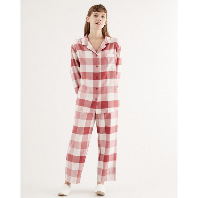 ネルチェック柄シャツ&ロングパンツSET 8700円 レディース ルーム