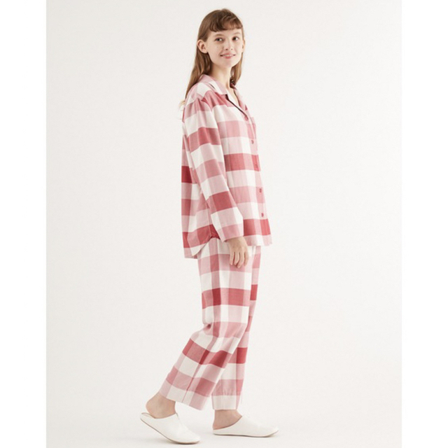ネルチェック柄シャツ&ロングパンツSET 8700円 レディース ルーム