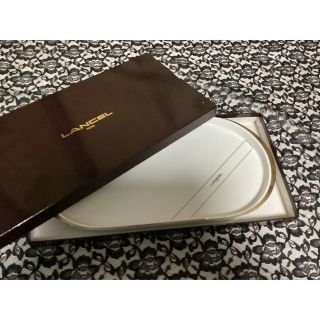 ランセル(LANCEL)のLANCEL サンドイッチプレート　白磁　ポーセリン　オーバル大皿　トレー未使用(食器)