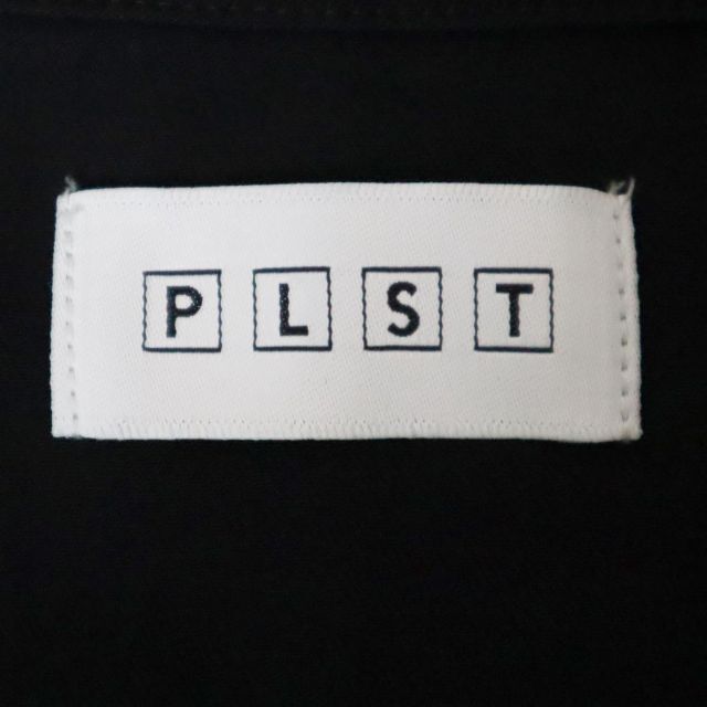 PLST(プラステ)のPLST プラステ トリアセテートテーラージャケット ダブルブレスト ブラック レディースのジャケット/アウター(テーラードジャケット)の商品写真