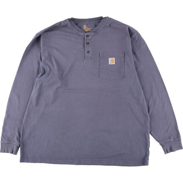 カーハート Carhartt ORIGINAL FIT ヘンリーネック ロングTシャツ ロンT メンズXXL /eaa318580