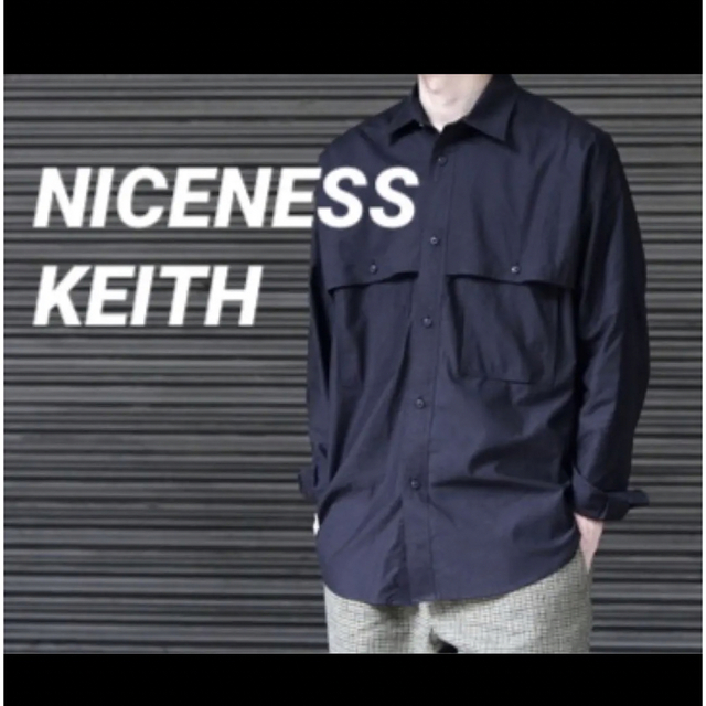 NICENESS KEITH シャツ 黒 M 当店特典行き メンズ | bca.edu.gr