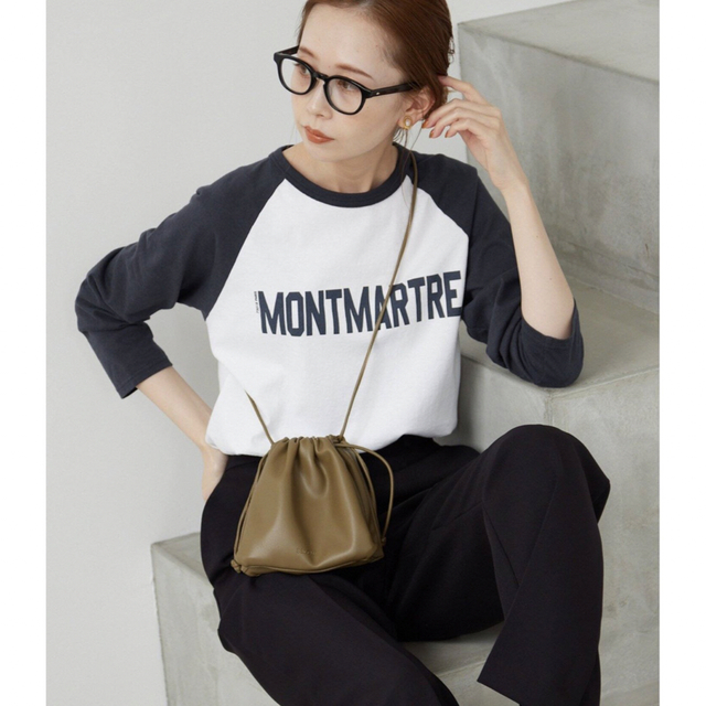 SLOBE IENA(スローブイエナ)のMONTMARTRE ラグランTEE グレー メンズのトップス(Tシャツ/カットソー(七分/長袖))の商品写真