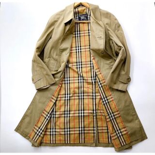 バーバリー(BURBERRY)の極美品バーバリー　プローサム　バルマカーン　ステンカラーコート　極美品　綿100(ロングコート)