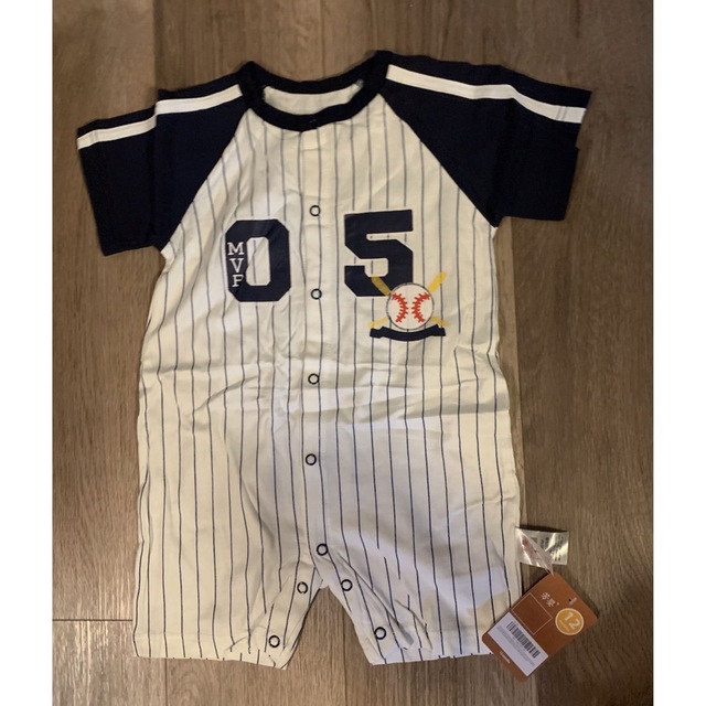 野球ユニフォーム⭐︎ロンパース キッズ/ベビー/マタニティのベビー服(~85cm)(ロンパース)の商品写真