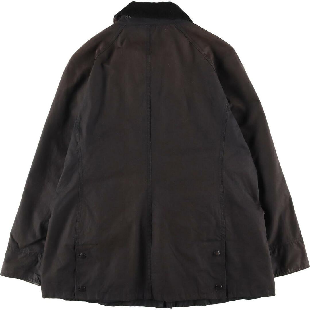 古着 バブアー Barbour ピンバッジ付き ワックスコットン オイルドジャケット 英国製 レディースL /eaa318504