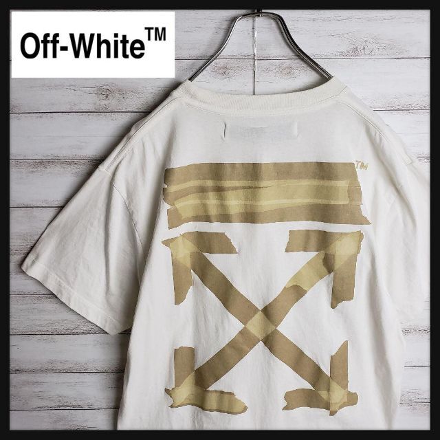 入手困難】オフホワイト Tシャツ オーバーサイズ バックプリント