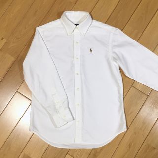 ラルフローレン(Ralph Lauren)の【140】ラルフローレン　長袖シャツ　オフ白　カラーポニー　卒業式　入学式(ブラウス)