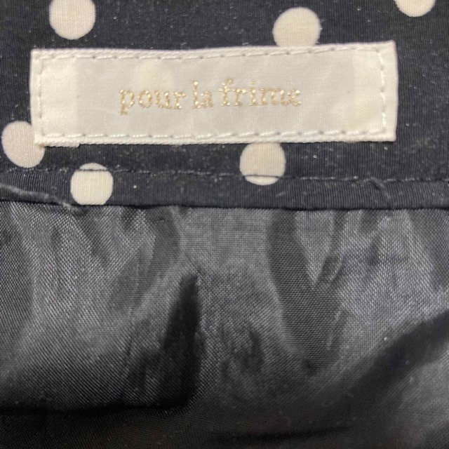 pour la frime(プーラフリーム)の【とっても可愛い♪】水玉　プリーツスカート レディースのスカート(ひざ丈スカート)の商品写真