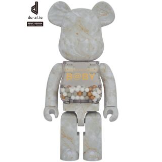 BE@RBRICK 招き猫 ペコちゃん 福 金メッキ 1000% ベアブリック