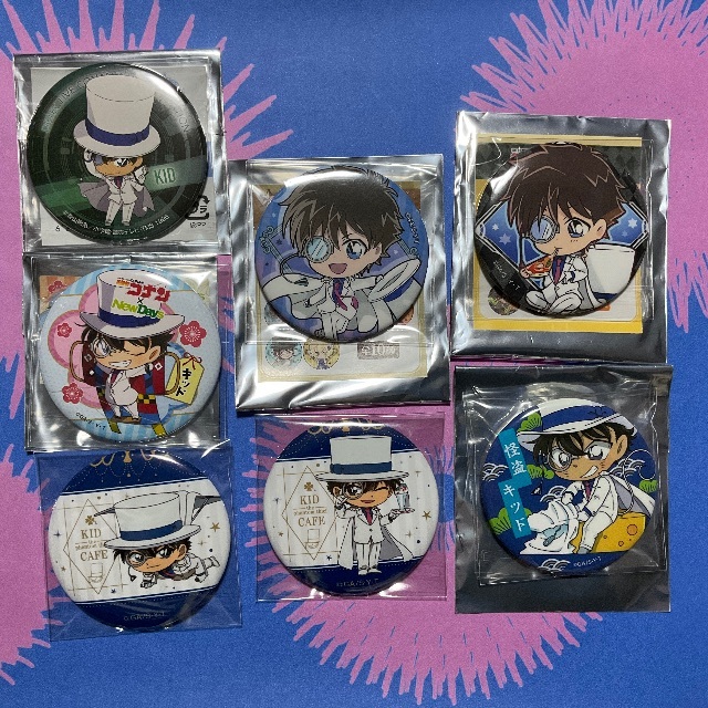 名探偵コナン 缶バッジ ~怪盗キッド~ デフォルメ 7点セットの通販 by