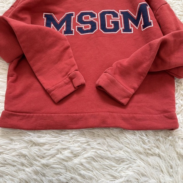 【MSGM】エムエスジーエム XS トレーナー スウェット ショート丈