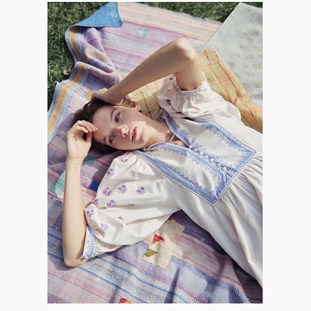 ヌキテパ 新作完売品 Crimp Cotton Embroidery ワンピース ヌキテパ 新作完売品 Crimp Cotton Embroidery ワンピース