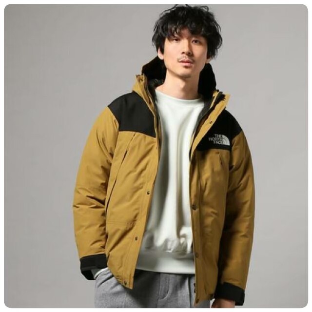 THE NORTH FACE(ザノースフェイス)の19AW ノースフェイス マウンテンダウンジャケット ブリティッシュカーキ XS メンズのジャケット/アウター(ダウンジャケット)の商品写真