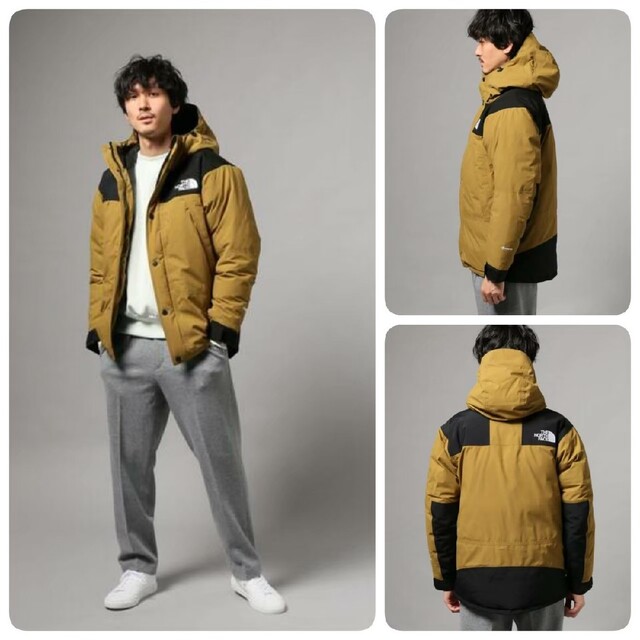 19AW ノースフェイス マウンテンダウンジャケット ブリティッシュカーキ XS