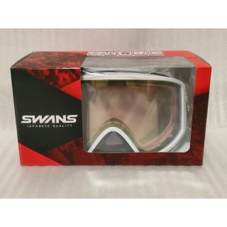 スワンズ(SWANS)のSWANS スワンズ スキー スノー ゴーグル 180-MDH L/W ホワイト(アクセサリー)