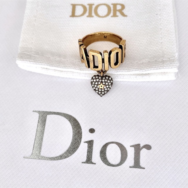 Christian Dior(クリスチャンディオール)のDIOR ディオール　リング　指輪　スター　ハート　クリスタル　星　新品同様 レディースのアクセサリー(リング(指輪))の商品写真