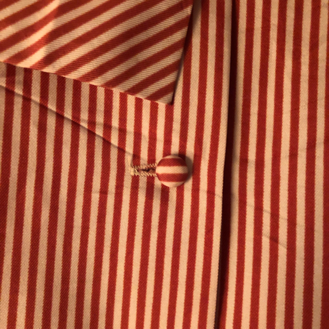 Vintage red stripe blouse レディースのトップス(シャツ/ブラウス(長袖/七分))の商品写真