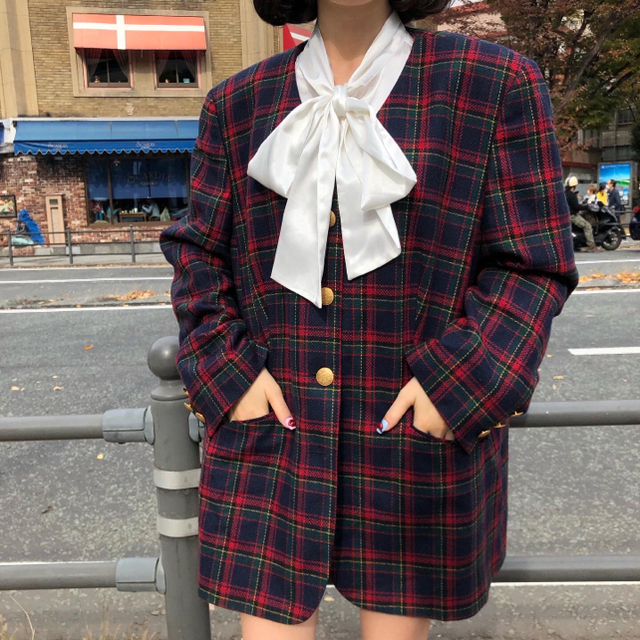 Vintage bowtie blouse レディースのトップス(シャツ/ブラウス(長袖/七分))の商品写真