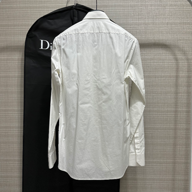 SAINT LAURENT 14AW FRILL WHITE SHIRT