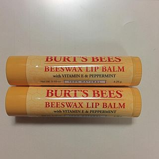 バーツビーズ(BURT'S BEES)の値下げ！BURT'S BEES リップクリーム 2本セット(リップケア/リップクリーム)