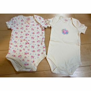 キャスキッドソン(Cath Kidston)のキャスキッドソン　ロンパース　2枚組　花柄　12M〜18M  綿100%(ロンパース)