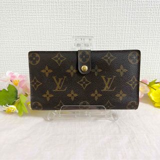 ルイヴィトン(LOUIS VUITTON)の【美品】ルイヴィトン がま口 長財布 コンチネンタル クラッチ(財布)