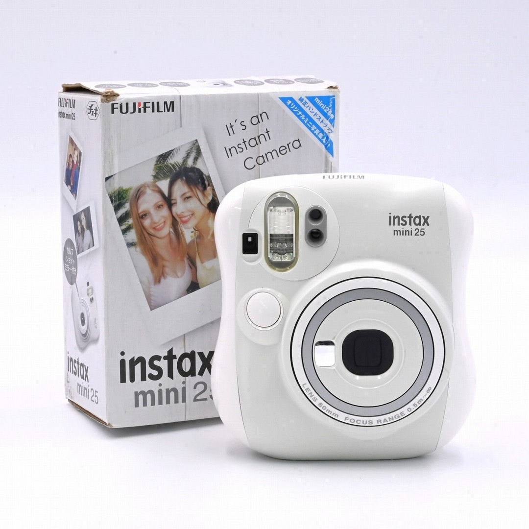 【超美品・最安値】FUJIFILMチェキ instax mini 25 ホワイト