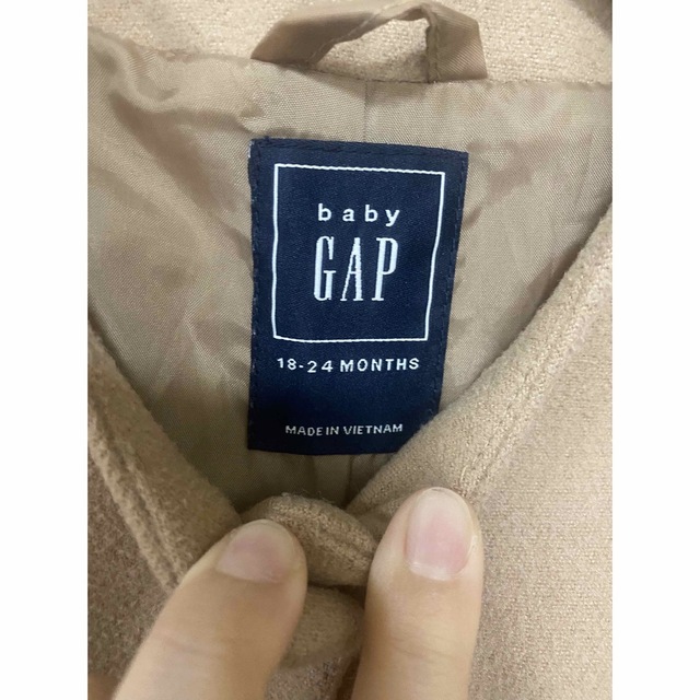 babyGAP(ベビーギャップ)のbabygap コート　18〜24month 90〜95cm キッズ/ベビー/マタニティのキッズ服女の子用(90cm~)(コート)の商品写真