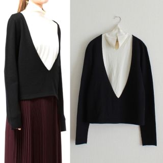 ジルサンダー(Jil Sander)のJIL SANDER／ジルサンダー／20FW／ハイネックレイヤードニット(ニット/セーター)