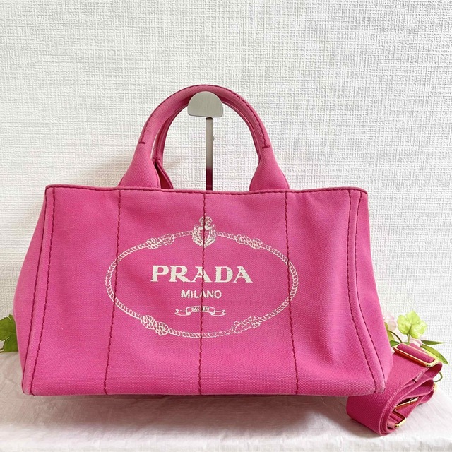 【美品】プラダ PRADA カナパトート 2way ショルダー M