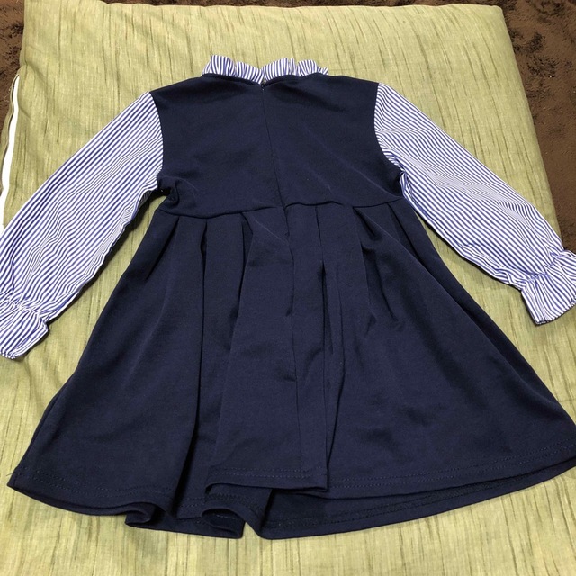 ♡フォーマル ワンピース♡ネイビー 100 キッズ/ベビー/マタニティのキッズ服女の子用(90cm~)(ドレス/フォーマル)の商品写真