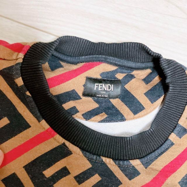 FENDI(フェンディ)の美品  FENDI フェンディ トレーナー  ズッカ柄裏起毛 メンズXS M メンズのトップス(ニット/セーター)の商品写真