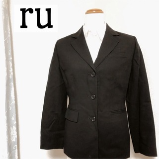 アールユー(RU)のru 丸井 ジャケット 3つボタン スーツ 黒 きちんと感(スーツ)