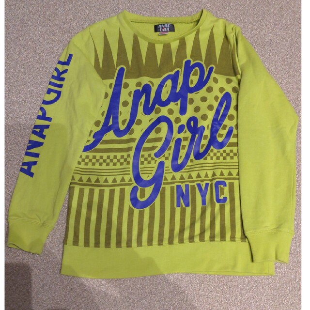 ANAP GiRL(アナップガール)のANAP GIRL トレーナー キッズ/ベビー/マタニティのキッズ服女の子用(90cm~)(Tシャツ/カットソー)の商品写真