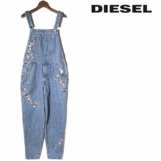 ディーゼル(DIESEL)の試着のみ DIESEL デニム サロペット つなぎ 刺繍 レディース M(サロペット/オーバーオール)