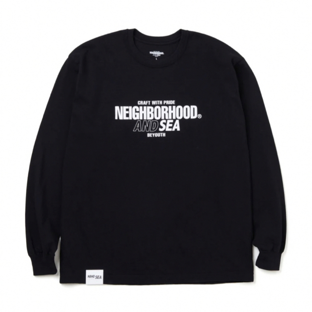 NEIGHBORHOOD - NEIGHBORHOOD WIND AND SEA ロンT ブラック XLの通販 