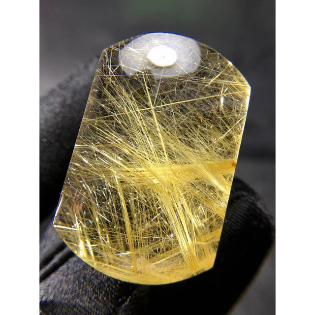 ⭐︎【天然】ゴールド ルチル クオーツ ルース 21.4g-