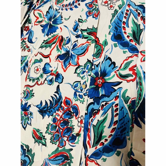新品 ZARA ザラ シャツ トップス 花柄 ボタニカル柄 ペイズリー柄 人気