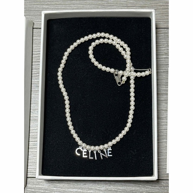 新作 CELINE モノクローム パールネックレス セリーヌ | www.jarussi