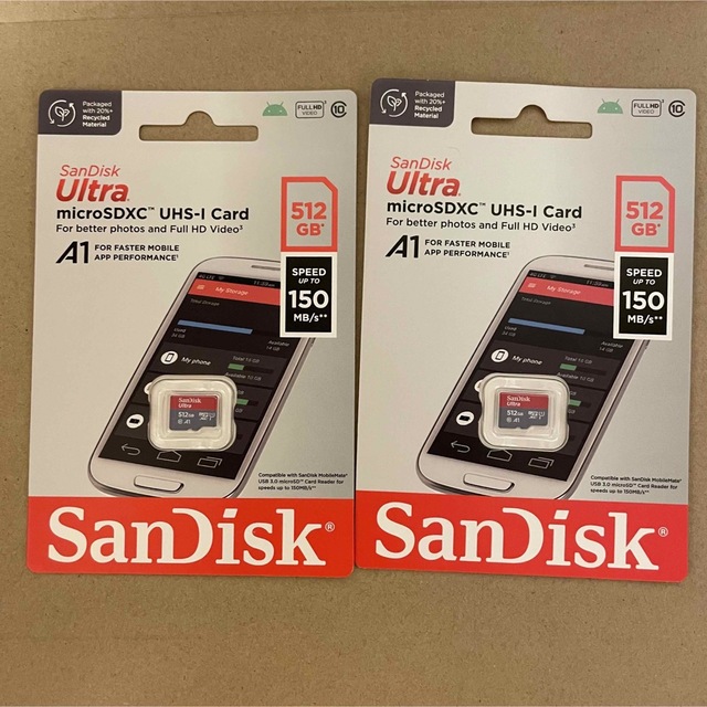 switch新型！新品！　SANDISK マイクロSDカード　512GB  ×2個