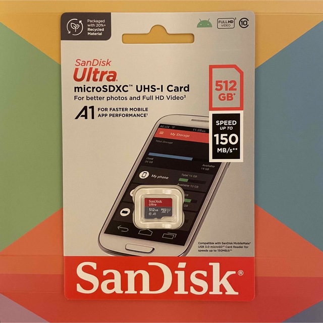 SanDisk(サンディスク)の 新型！新品！　SANDISK マイクロSDカード　512GB  エンタメ/ホビーのゲームソフト/ゲーム機本体(その他)の商品写真