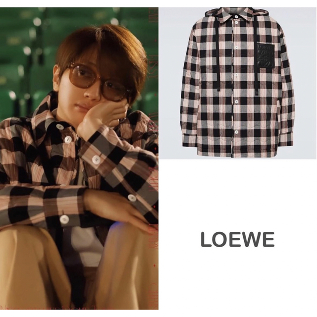 LOEWE ロエベ Nissy 西島隆弘 着用 チェック シャツ ブルゾン