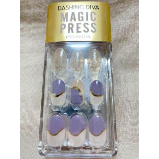 ダッシングディバ(DASHING DIVA)のDASHING DIVA MAGICPRESS ラベンダーフレンチ(つけ爪/ネイルチップ)