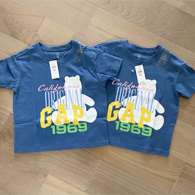 Baby gap Tシャツ 95 2枚セット ブラナンベア ロゴ 双子 お揃い | フリマアプリ ラクマ