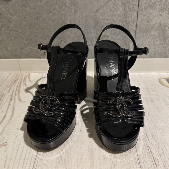 【値下げ】CHANEL  シャネル　ココマークサンダル　35C  22.5chanel