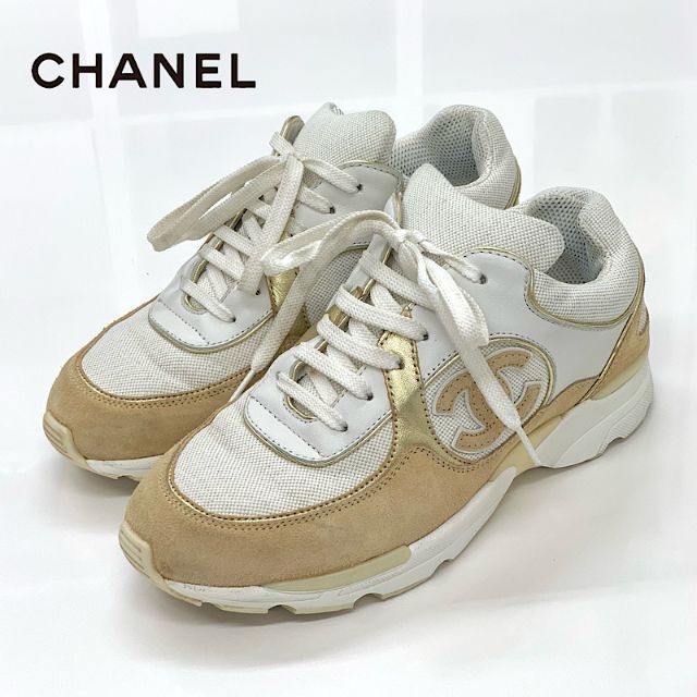 CHANEL シャネル スニーカー ホワイト アイボリー