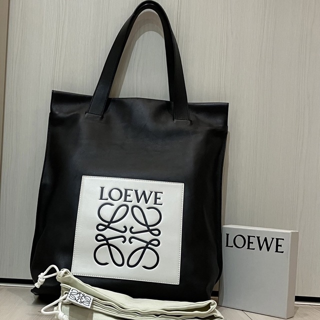 ♦美品♦ LOEWE ロエベ  ショッパートートバッグ  黒