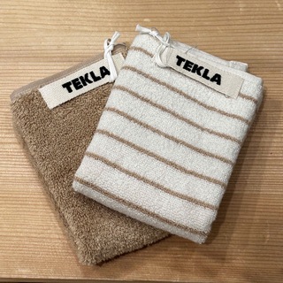 新品未使用品　TEKLA テクラ　イエロー系2枚セット