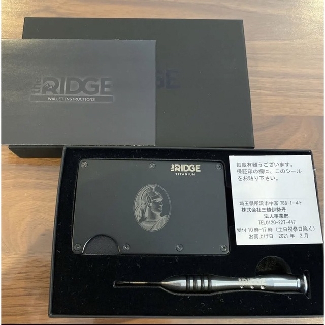 the RIDGE AMEX限定 チタニウムマネークリップ　アメックス メンズのファッション小物(マネークリップ)の商品写真